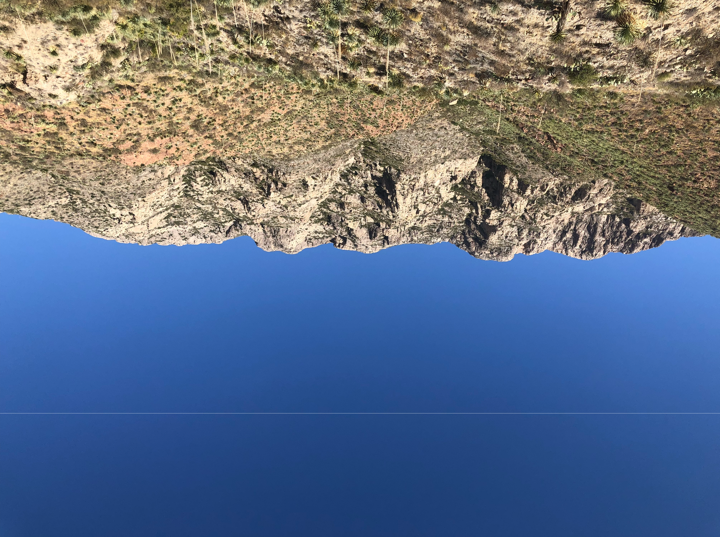 Image of upsidedown mountain range