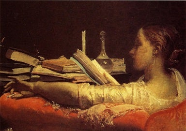 Picture of woman reading