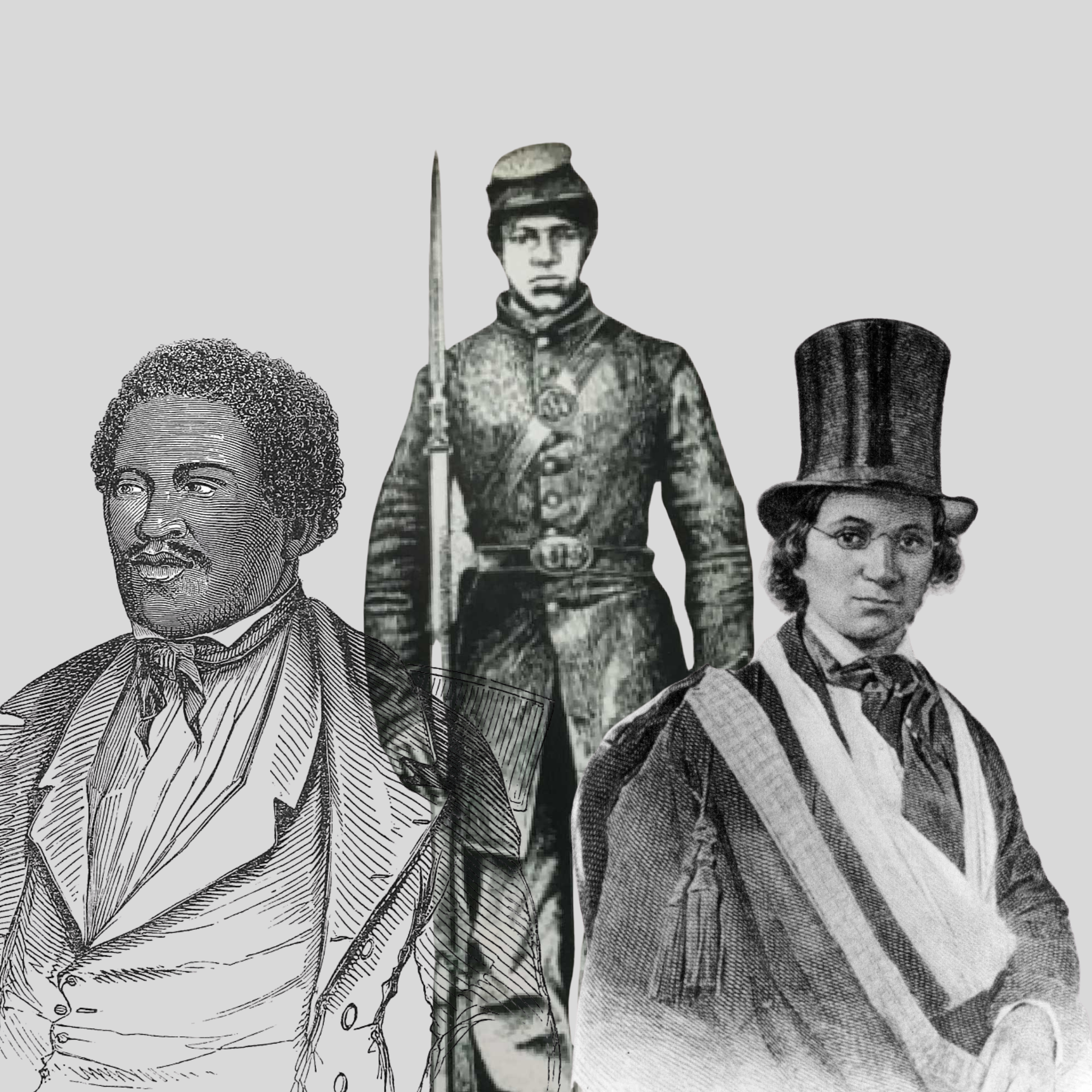 men in various uniforms